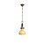 1960s pendant lamp, yellow glass