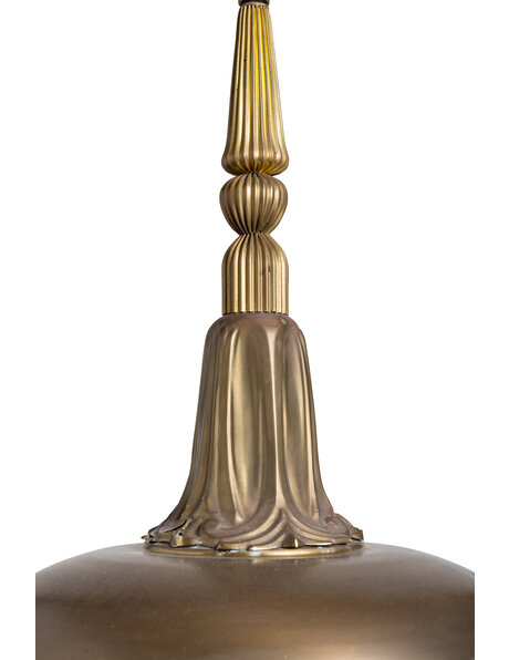 Old chandelier, burnished, 1940s