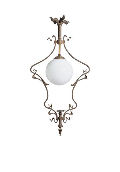 Art Nouveau Hanging Lamp, 1920s