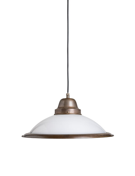 Vintage lamp with brown copper edge