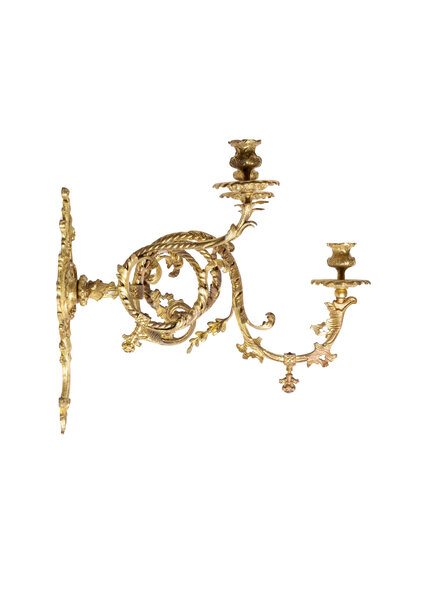 Baroque Wall Candlestick, 1920s, Quite Large