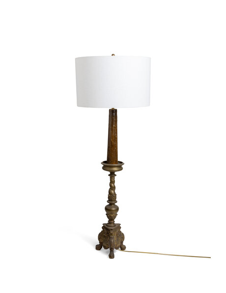Classic floor lamp, brass base