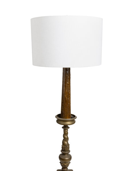 Classic floor lamp, brass base