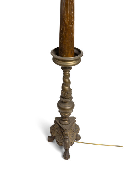 Classic floor lamp, brass base