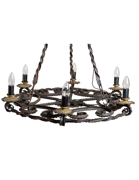 Large chandelier, rustic model