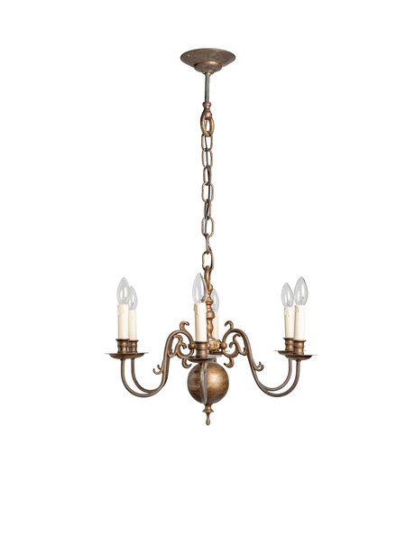 Small chandelier, ball crown, 1940s