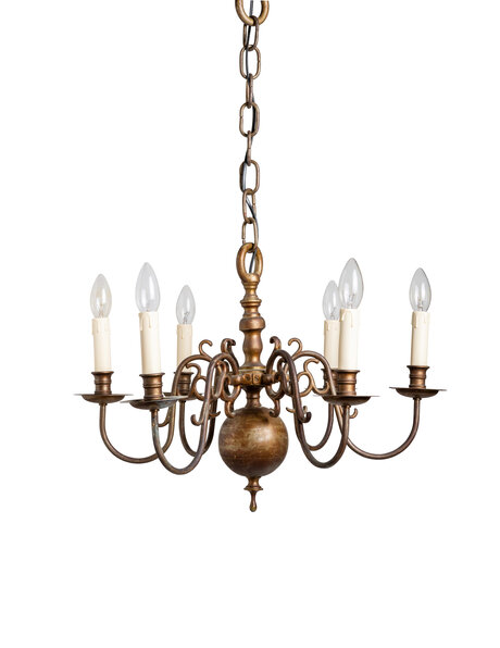 Small chandelier, ball crown, 1940s