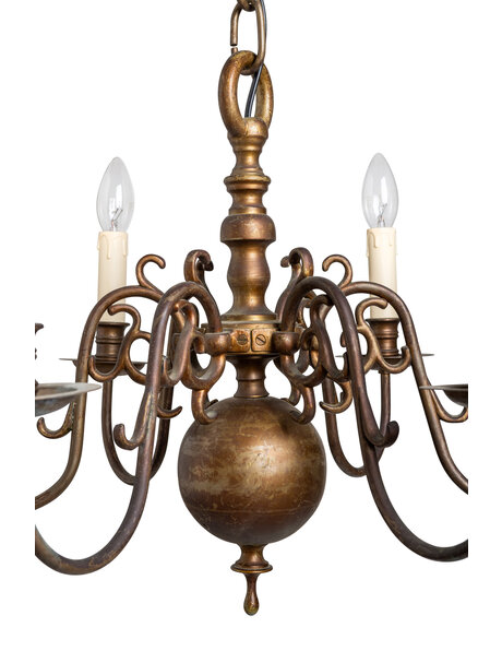 Small chandelier, ball crown, 1940s