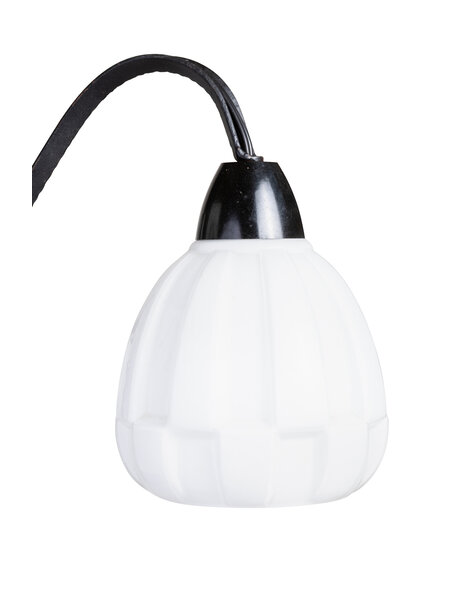 Stylish Art Deco pendant lamp, black and white