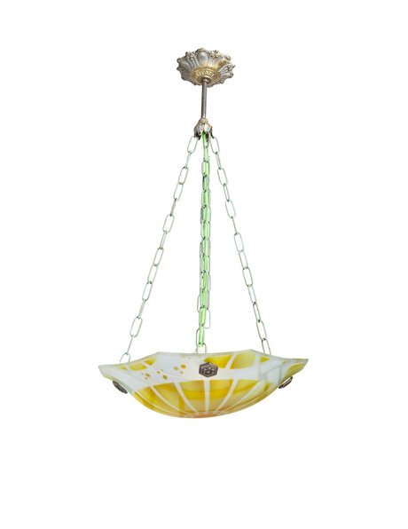 Hanglamp, glazen schaal, Lucha