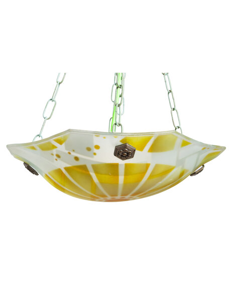 Pendant lamp, glass bowl, Lucha