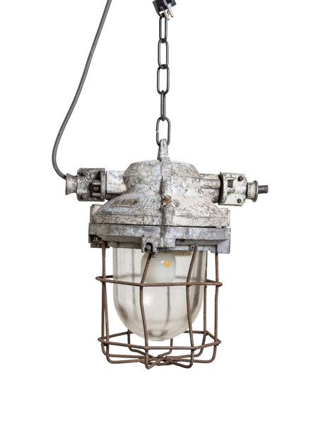 Industrial pendant lamp, cage model