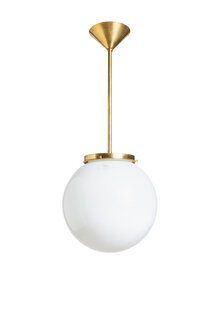 Oude Schoollamp, Witte Bol, Industria Glas