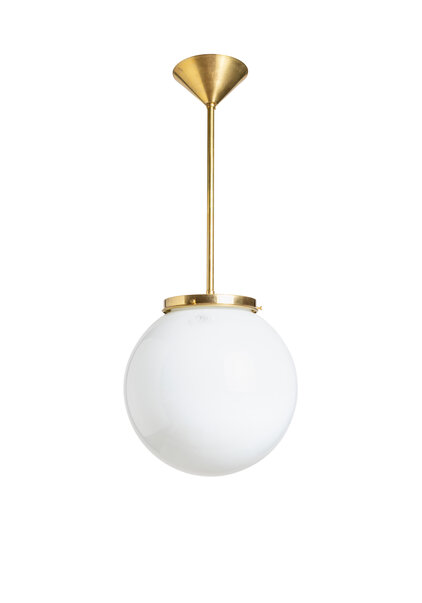 Oude Schoollamp, Witte Bol, Industria Glas