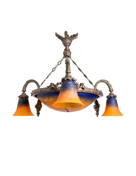 Beautiful hanging lamp, Schneider, 1930s