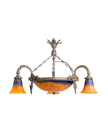 Beautiful hanging lamp, Schneider, 1930s