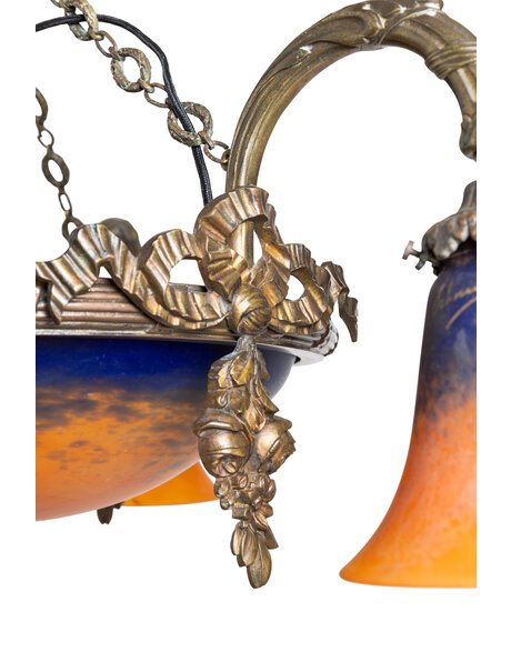 Beautiful hanging lamp, Schneider, 1930s