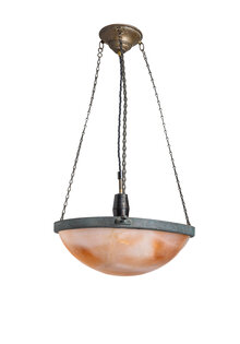 Albast Hanglamp, Slaapkamer Schaal, Jaren 30