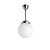 Sturdy lamp with a sleek white globe