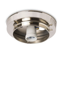 Plafonniere Ring, Glimmend Nikkel, 12 cm Binnenrand