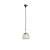 Small pendant lamp, frosted glass, on cord