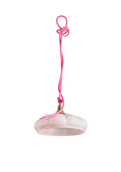 Pink hanging lamp, 'Pudding'