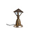 Classic table lamp lantern with copper base