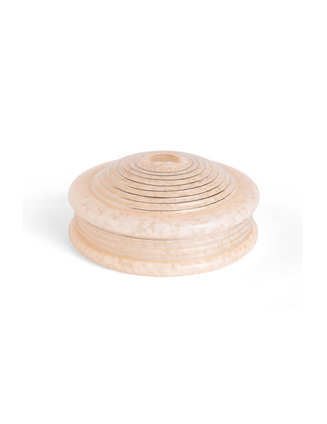 Pink clouded glass lampshade, 1940s