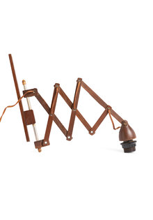 Wooden Wall Light, Harmonica, Vintage Design