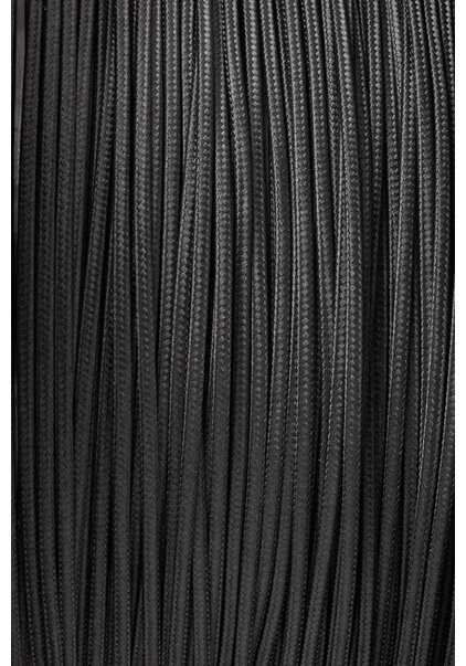 Heel Dun Elektriciteitssnoer, 2-Draads, Zwart Plat