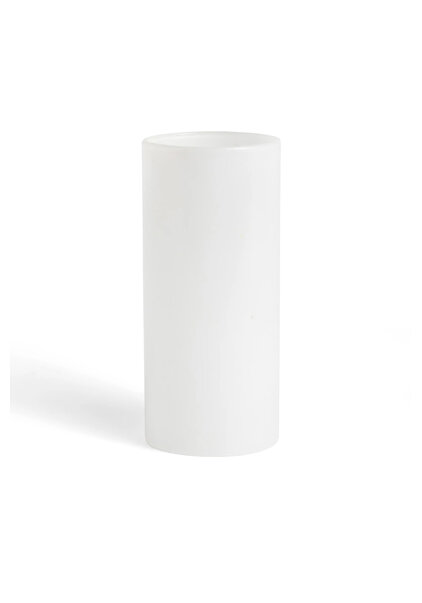 Wit Glazen Cilinder, 7 cm hoog