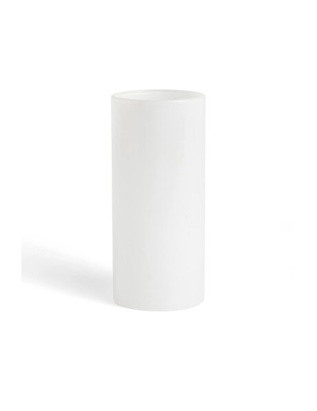 White glass cylinder, 7 cm, chandelier glass