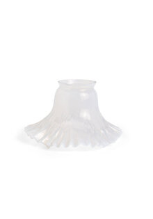 Clear Glass Lampshade with Mother-of-Pearl Sheen