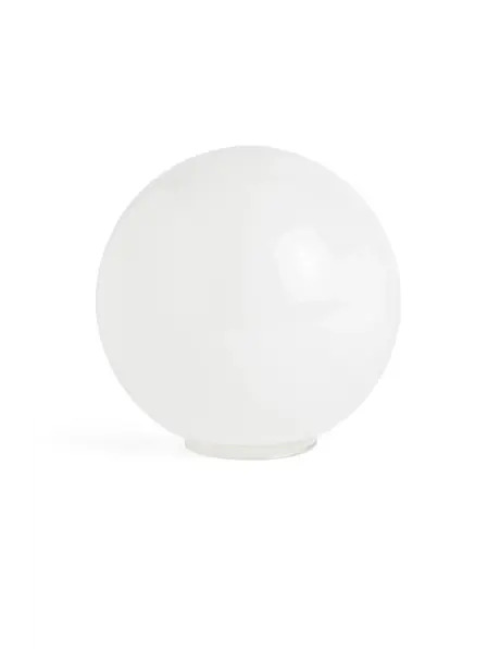 Lampglas, witte bol, jaren 50-60