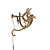 Brass wall lamp with dragon