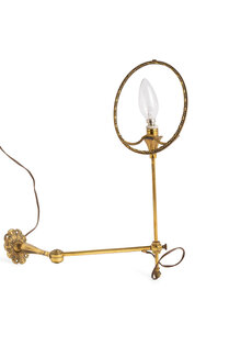 Slender Classic Wall Lamp, Brass, with Painting Frame