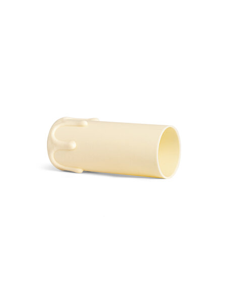 E14 Candle socket cover, cream, model with drops, hight: 7.0 cm (2.8 inch)