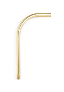 Short Hollow Pipe, Curved, Gold Coloured