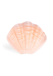 Art Deco Glazen Schelp, Roze