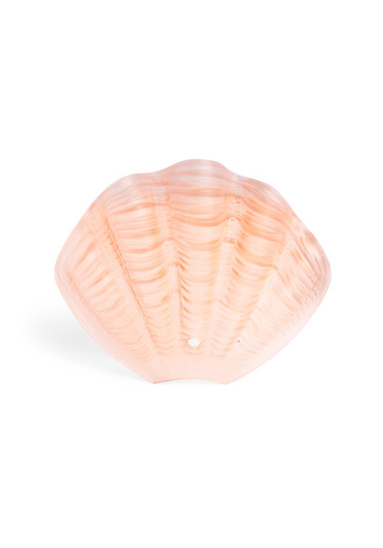Art Deco Glazen Schelp, Roze