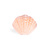 Roze glazen lampenkap, Art Deco schelp
