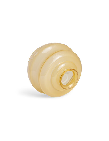 Vintage lampshade, ochre brown glass