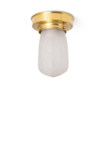 Antique Ceiling Lamp, thin rectangular glass, 1930s