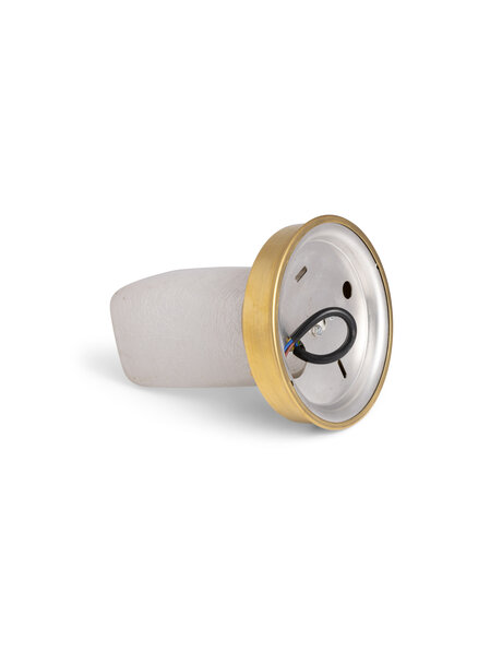 Oude plafondlamp, rechthoekig glas