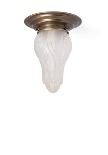 Classic Ceiling Lamp, Matte Glass Flower Bud