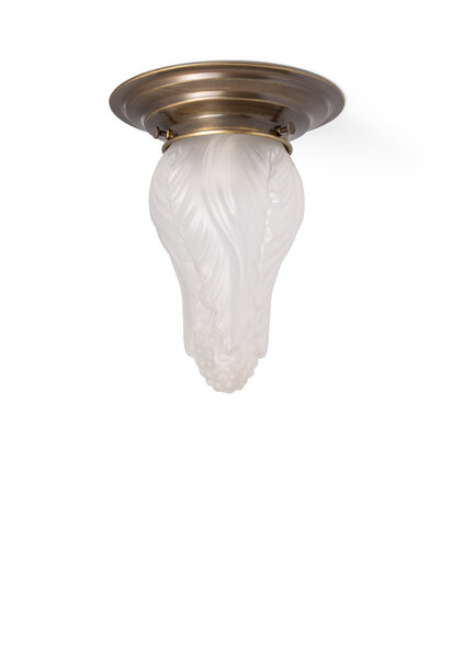 Classic Ceiling Lamp, Matte Glass Flower Bud