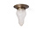 Classic ceiling lamp, frosted glass flower bud