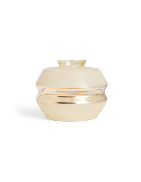 Vintage lampshade, light brown glass, 1940s