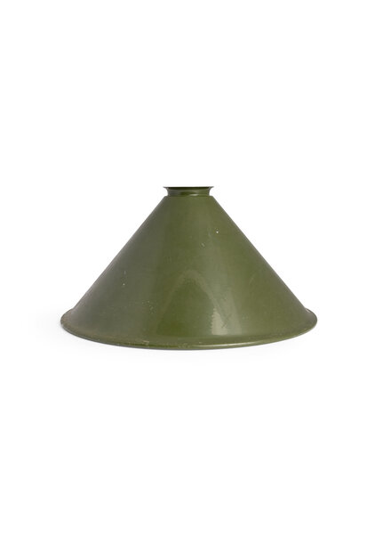 Industrial Lampshade, Green Enamel, 1960s