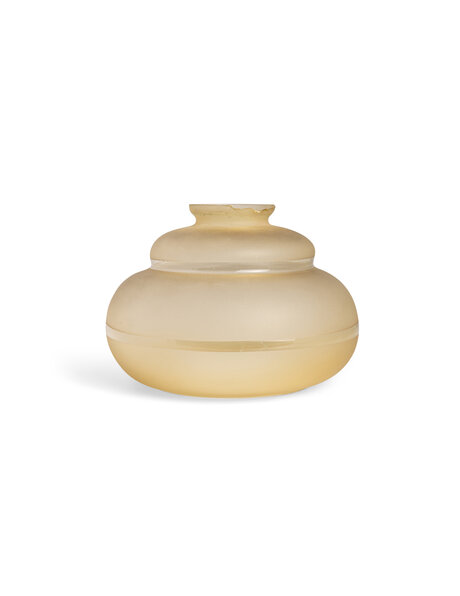 Brown frosted glass lampshade, 1940s